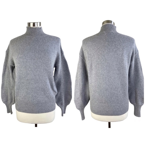 MAGASCHONI Mock Neck Balloon Sleeve Sweater size S - Picture 1 of 7